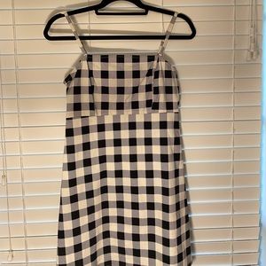 Black and White checkered Mini Dress
